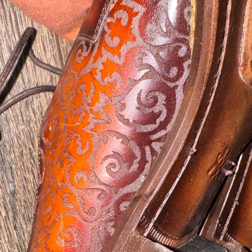 Mezlan Intricate Brown Leather Oxfords - Picture 12 of 12